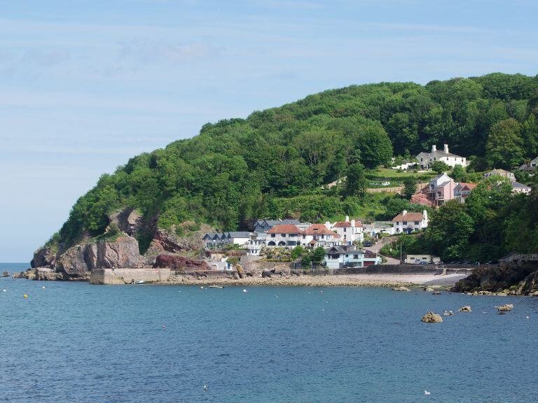 Babbacombe beach in the sunshine